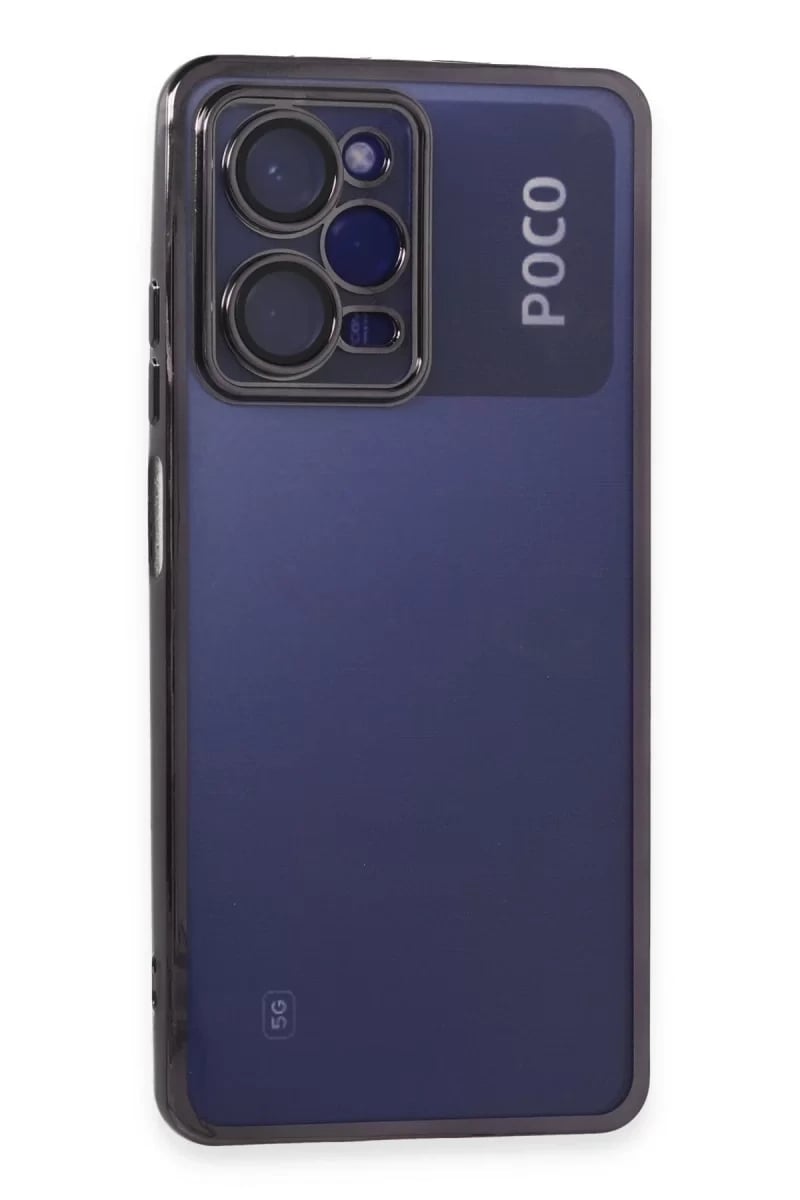 Xiaomi Poco X5 Pro 5G Kılıf Lensli Silikon - Mor