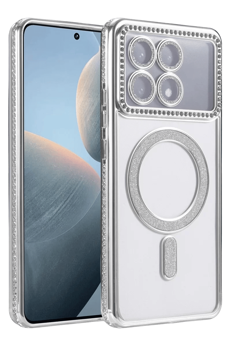 Xiaomi Poco X6 Pro Joke Simli Magneticsafe Kılıf - Gümüş