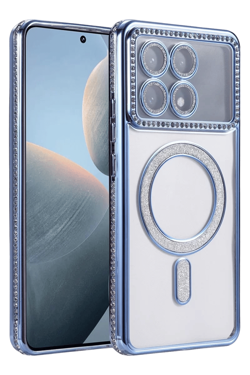Xiaomi Poco X6 Pro Joke Simli Magneticsafe Kılıf - Mavi