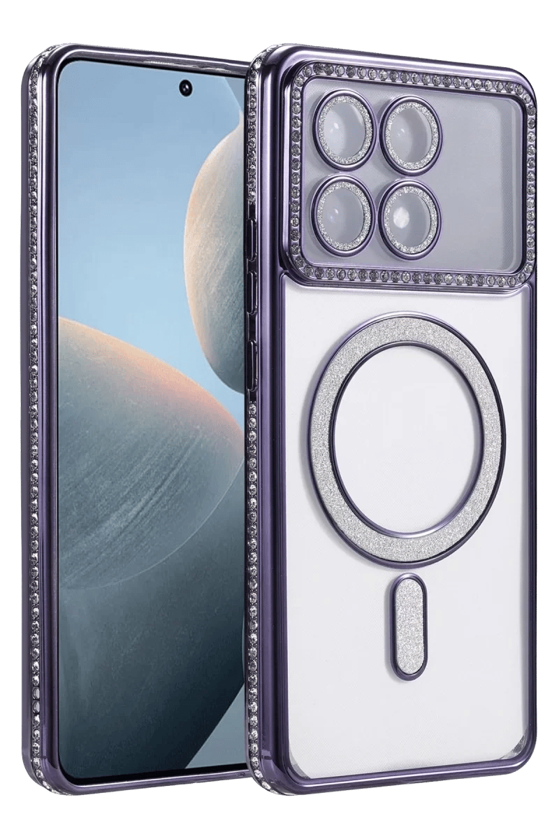 Xiaomi Poco X6 Pro Joke Simli Magneticsafe Kılıf - Derin Mor
