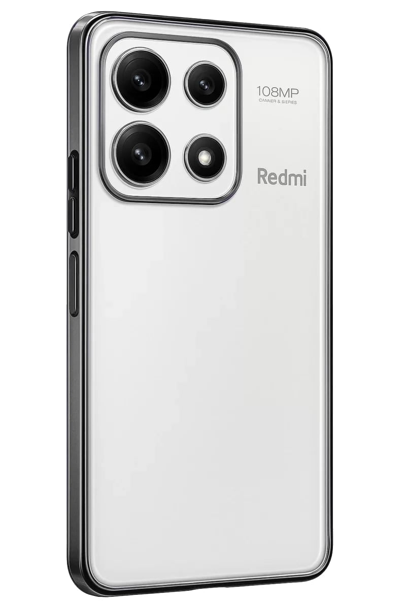 Xiaomi Poco X6 Pro Kılıf Lensli Silikon - Gümüş