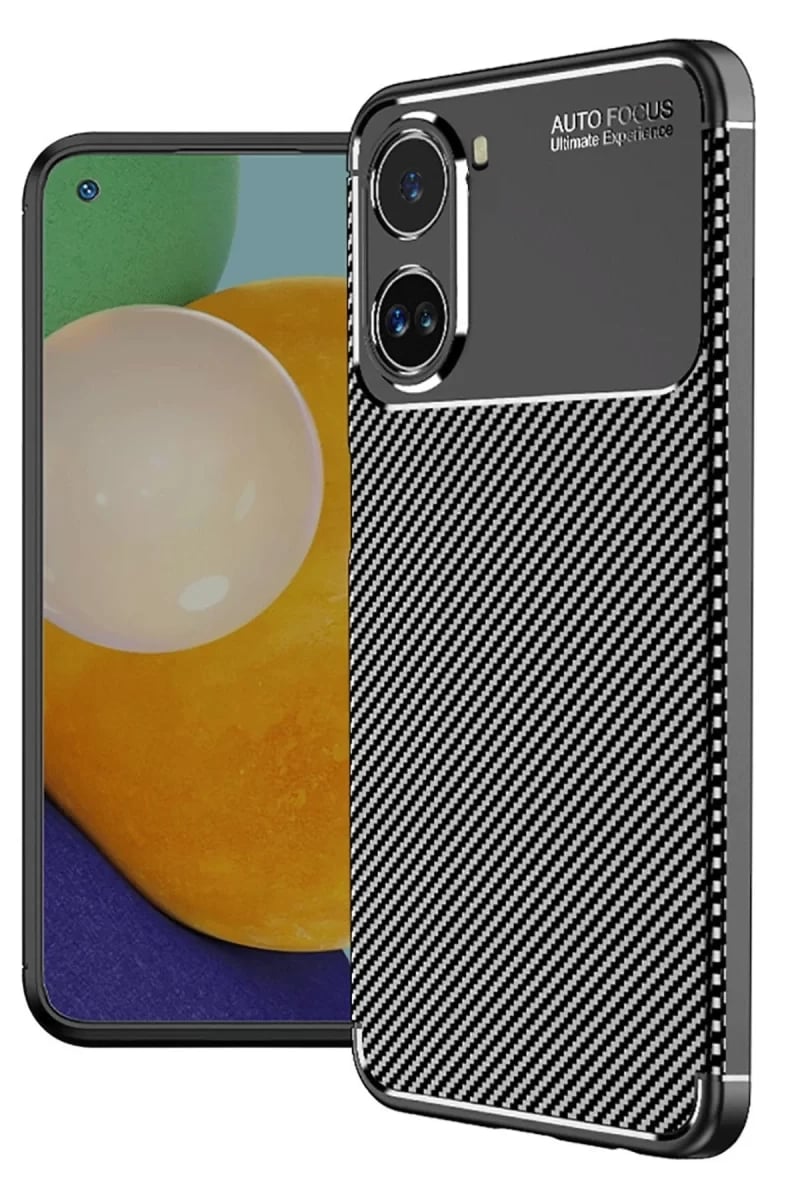 Xiaomi Poco X7 Pro Kılıf Auto Focus Karbon Kapak - Siyah