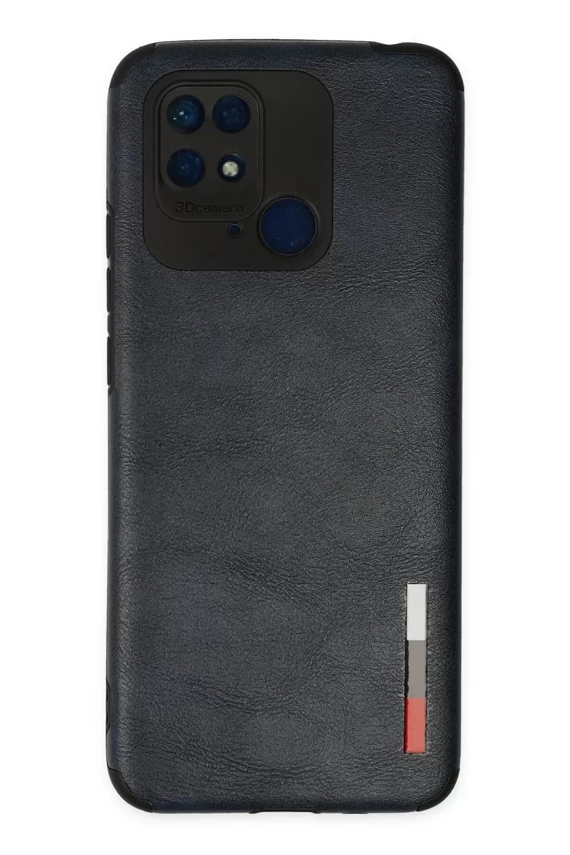 Xiaomi Redmi 10C Kılıf Loop Deri Silikon - Lacivert