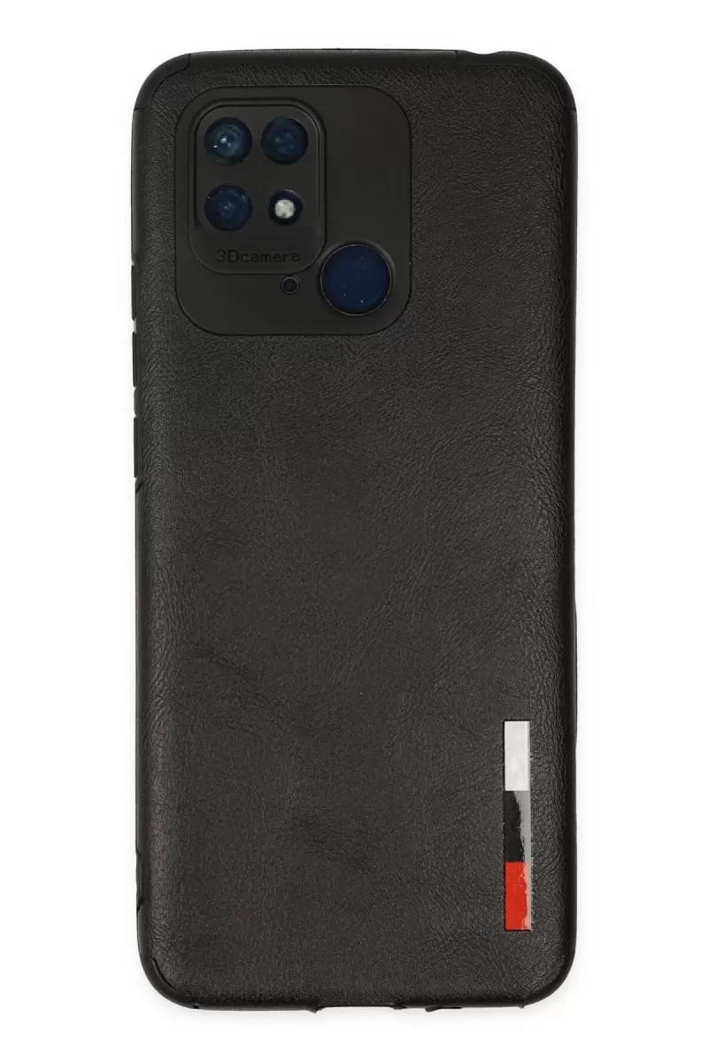 Xiaomi Redmi 10C Kılıf Loop Deri Silikon - Siyah