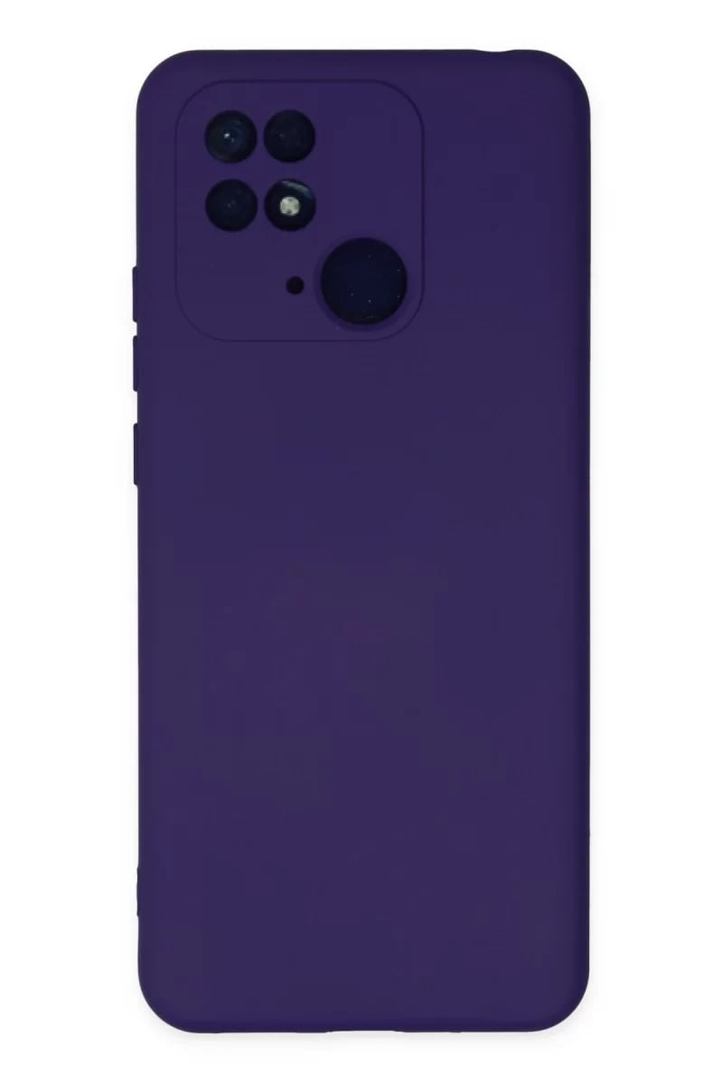 Xiaomi Redmi 10C Kılıf Nano içi Kadife Silikon - Mor