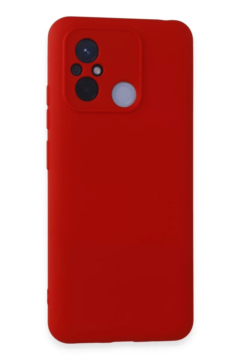 Xiaomi Redmi 12C Kılıf Nano içi Kadife Silikon - Kırmızı