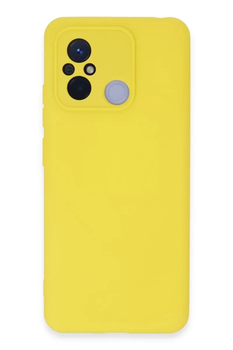 Xiaomi Redmi 12C Kılıf Nano içi Kadife Silikon - Sarı