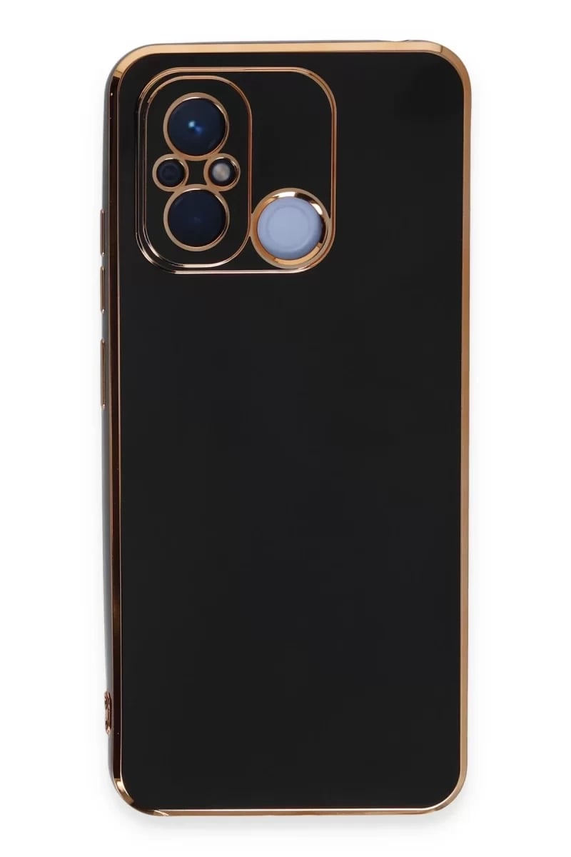 Xiaomi Redmi 12C Kılıf Volet Silikon - Siyah