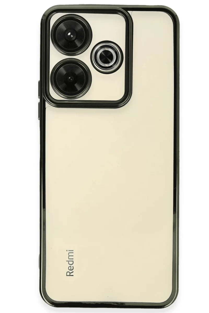 Xiaomi Redmi 13 4G Kılıf Lensli Silikon - Yeşil