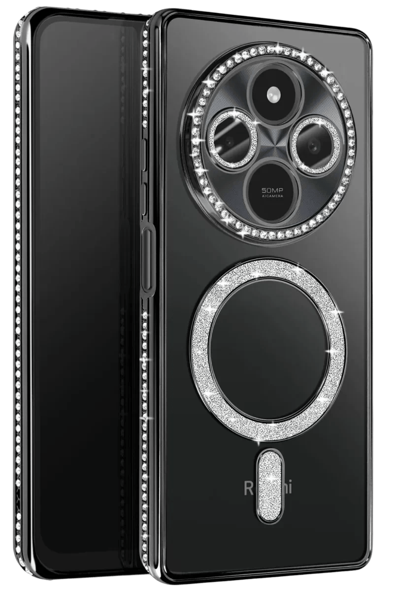 Xiaomi Redmi 14C Joke Simli Magneticsafe Kılıf - Siyah