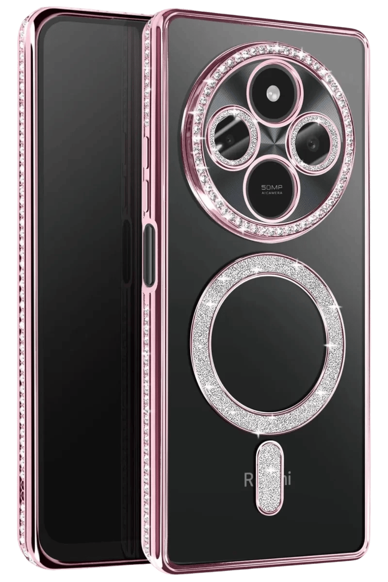 Xiaomi Redmi 14C Joke Simli Magneticsafe Kılıf - Pembe