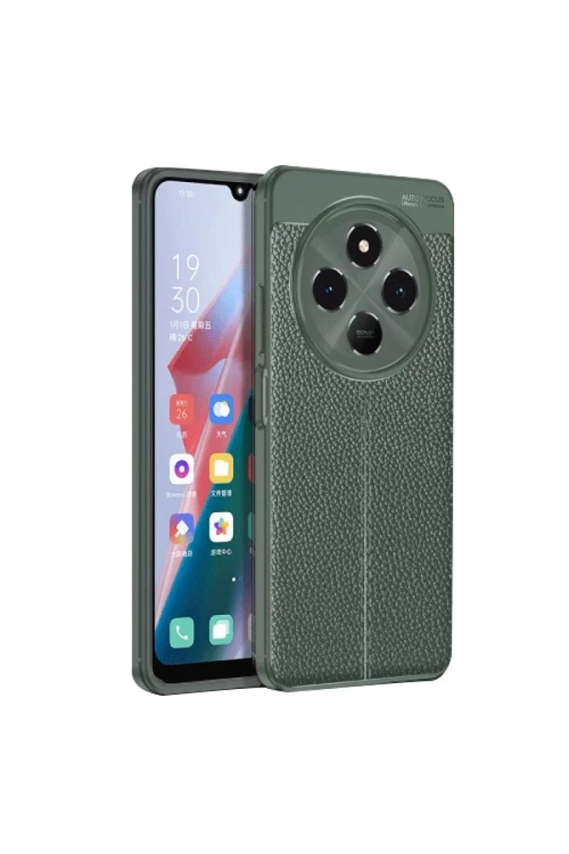 Xiaomi Redmi 14C Kılıf Auto Focus Kapak - Koyu Yeşil