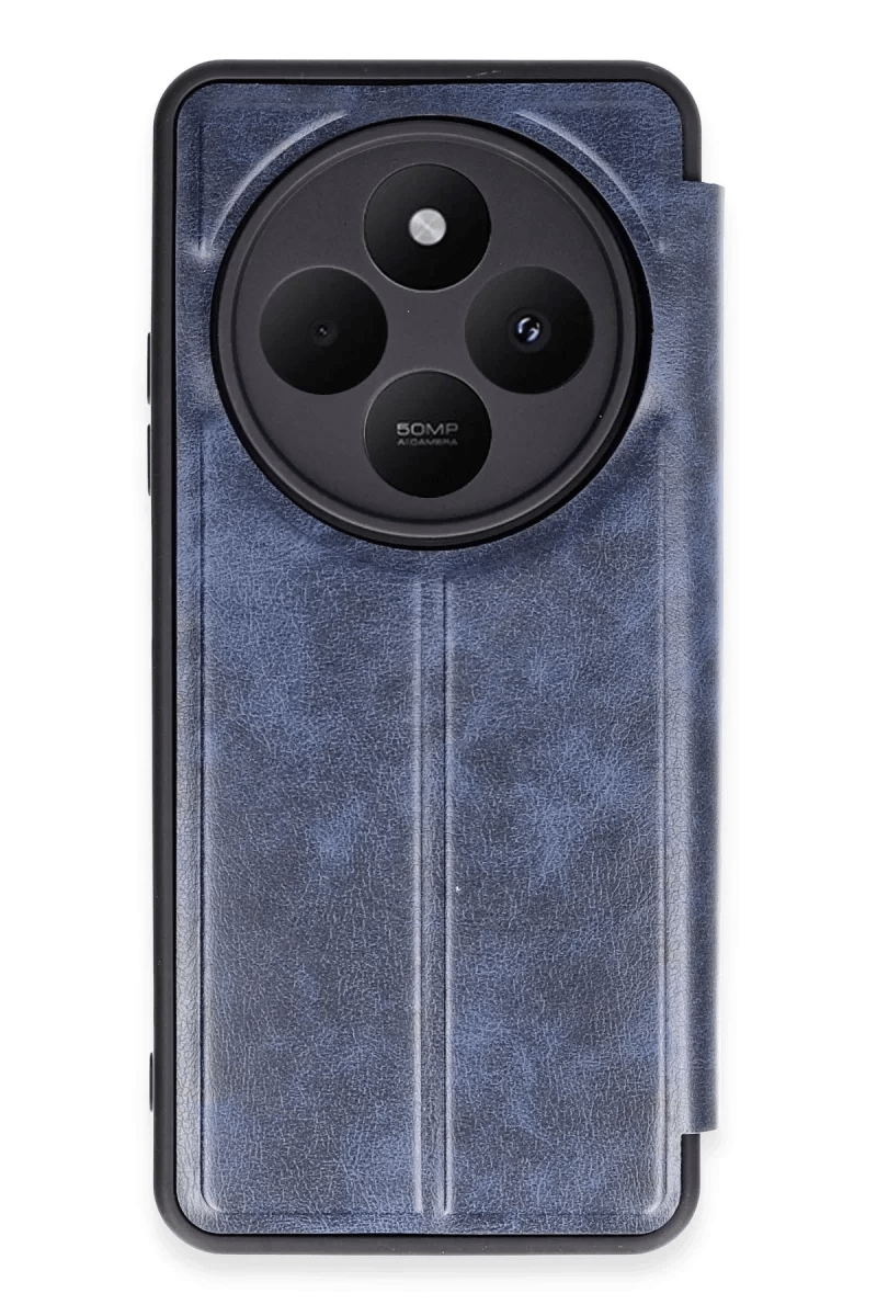 Xiaomi Redmi 14C Kılıf Flip Cover - Lacivert
