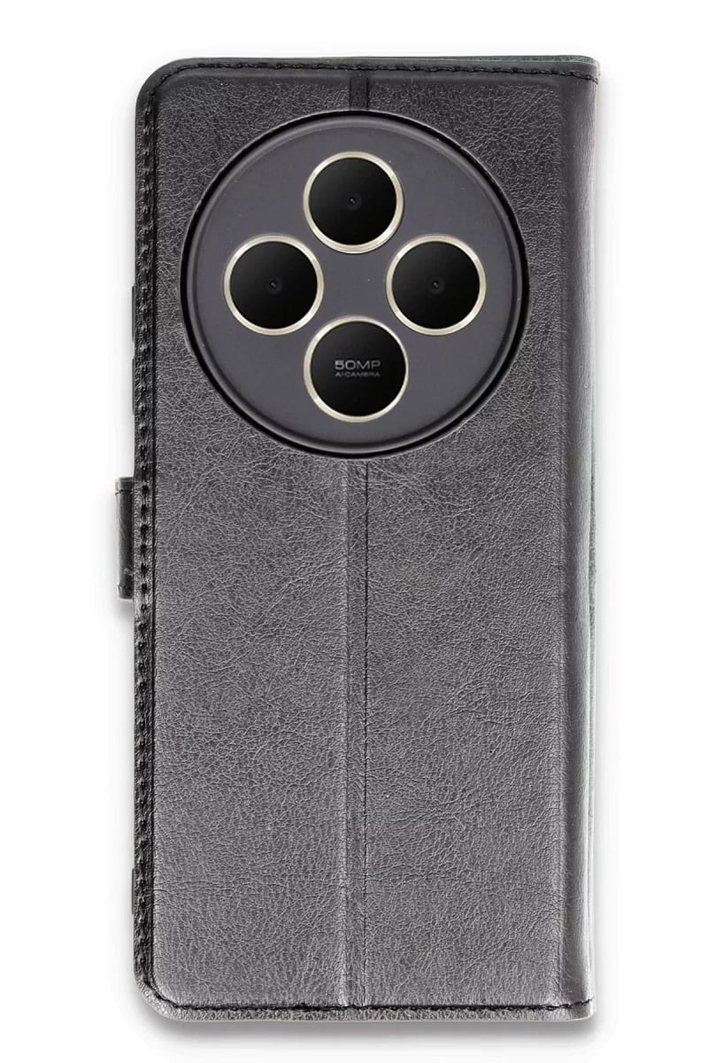 Xiaomi Redmi 14C Kılıf Trend S Plus Kapaklı Kılıf - Siyah