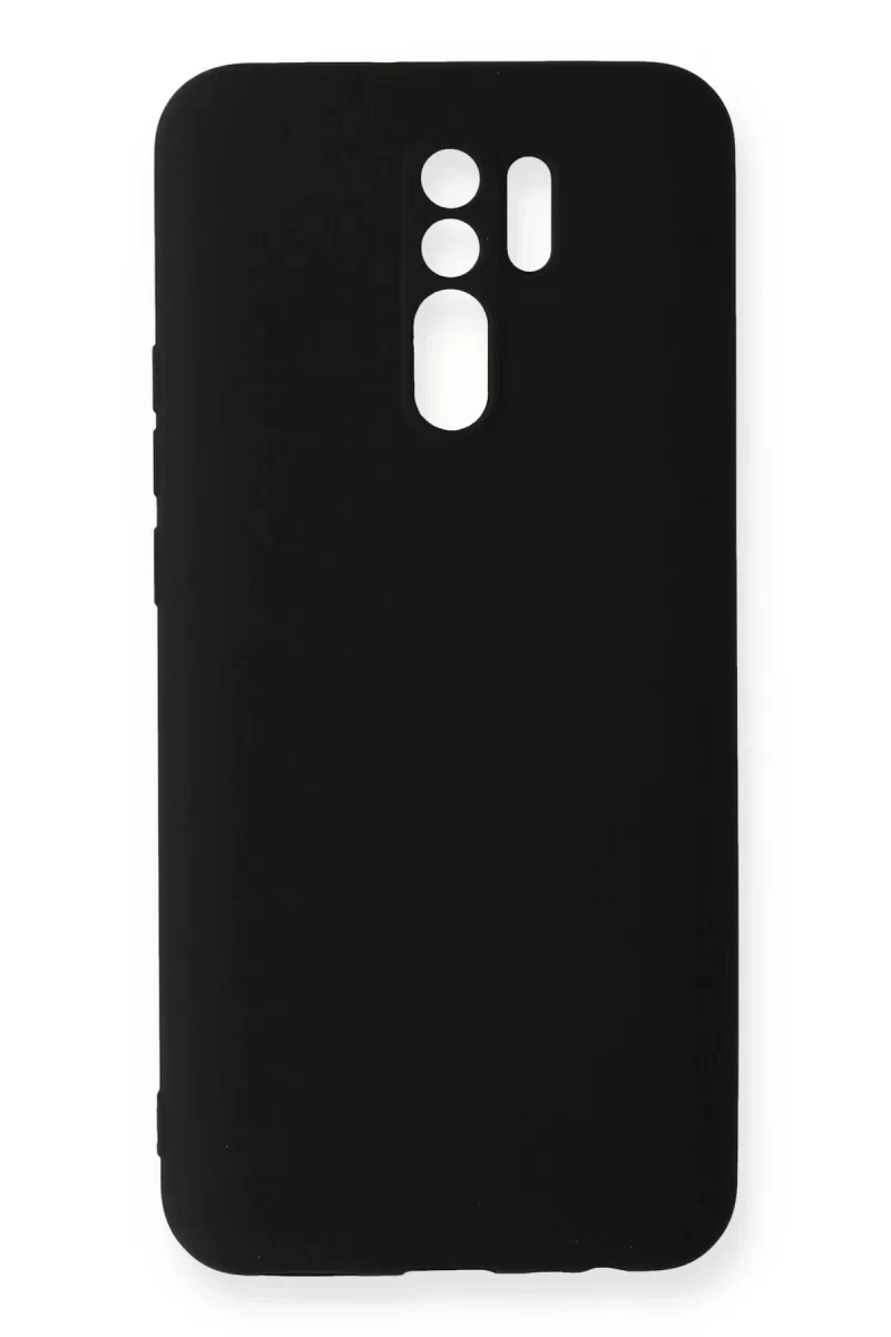 Xiaomi Redmi 9 Kılıf Nano içi Kadife Silikon - Siyah