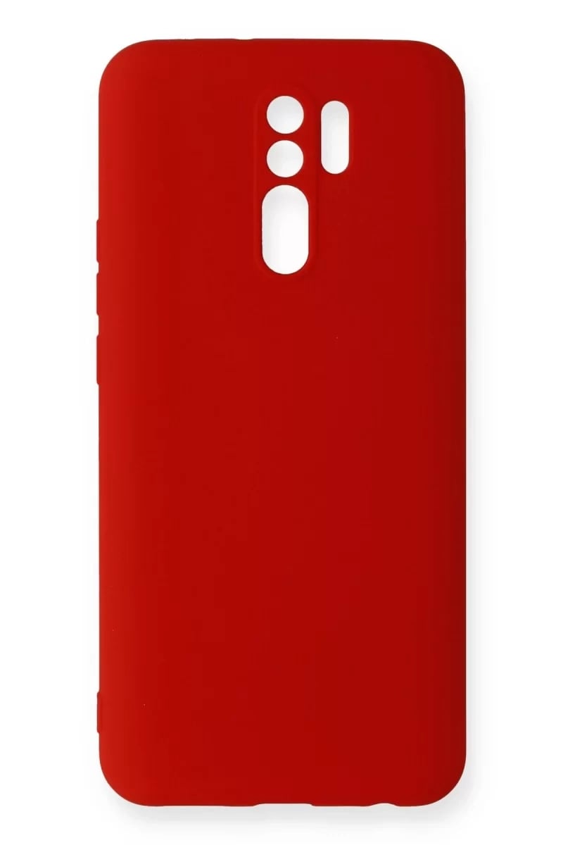 Xiaomi Redmi 9 Kılıf Nano içi Kadife Silikon - Kırmızı