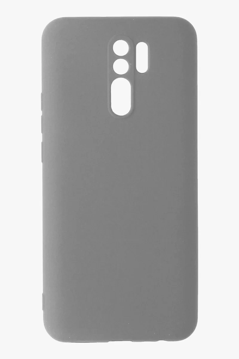 Xiaomi Redmi 9 Kılıf Nano içi Kadife Silikon - Gri
