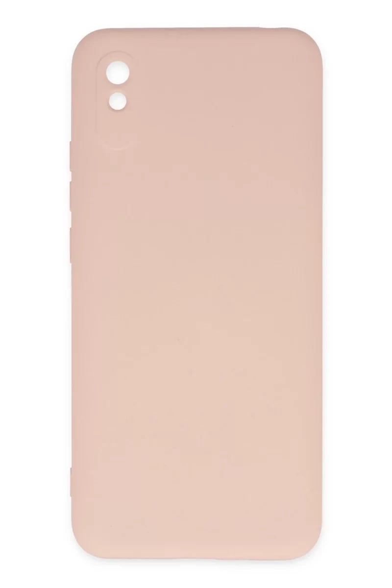 Xiaomi Redmi 9A Kılıf Nano içi Kadife Silikon - Pudra
