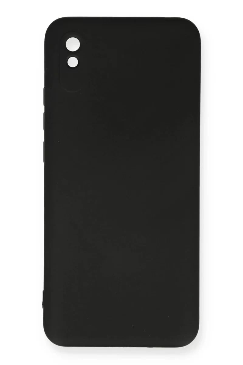 Xiaomi Redmi 9A Kılıf Nano içi Kadife Silikon - Siyah