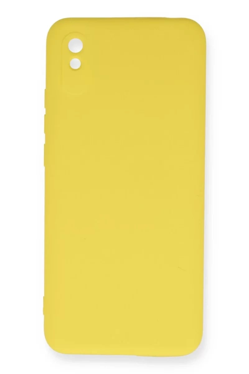 Xiaomi Redmi 9A Kılıf Nano içi Kadife Silikon - Sarı