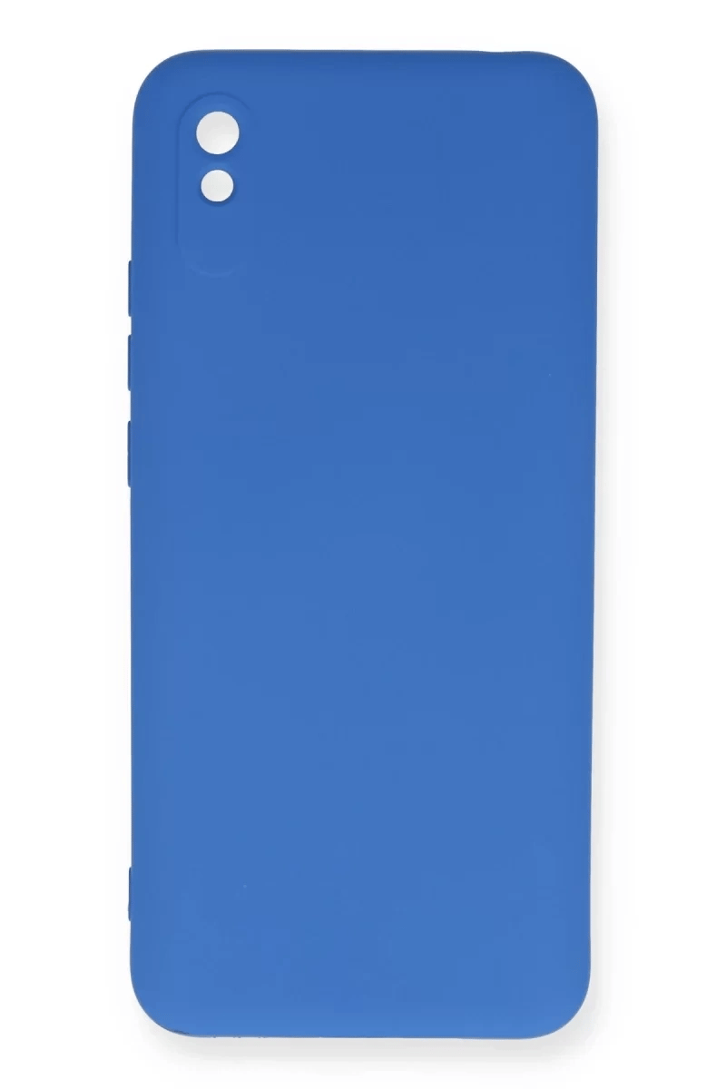 Xiaomi Redmi 9A Kılıf Nano içi Kadife Silikon - Mavi