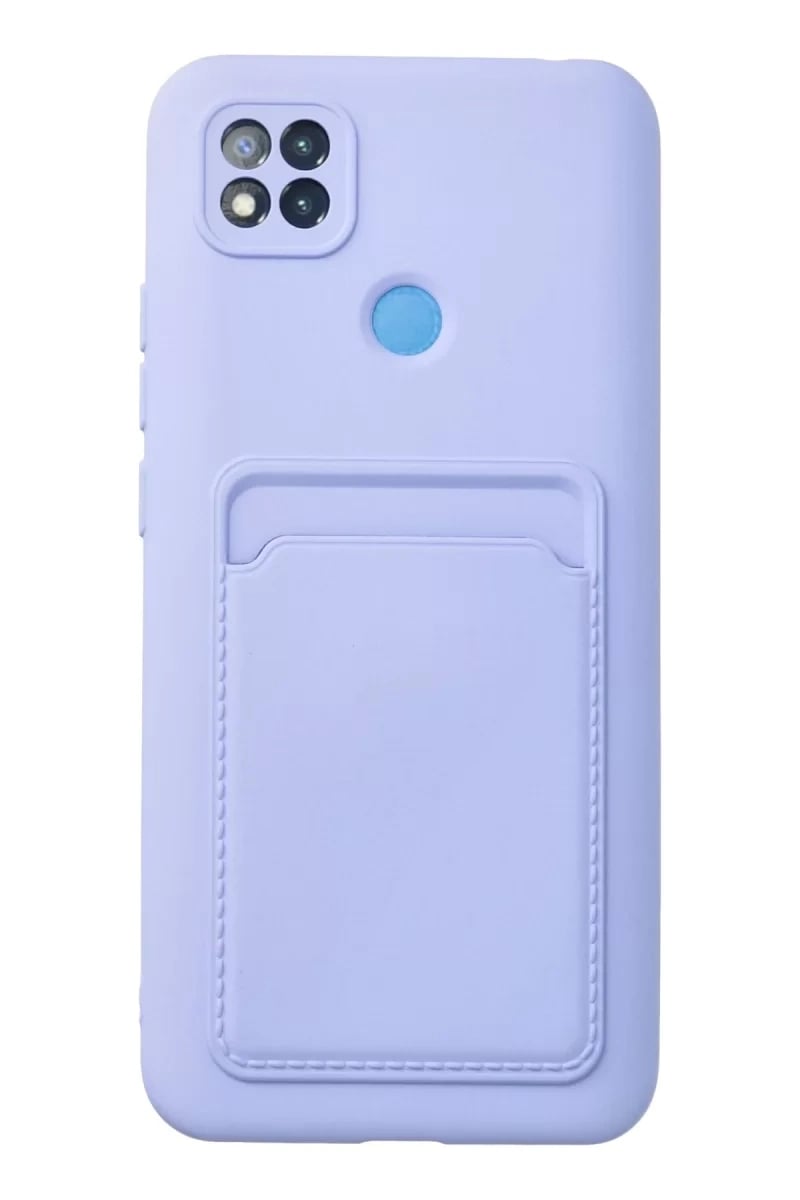 Xiaomi Redmi 9C Kılıf Kelvin Kartvizitli Silikon - Lila
