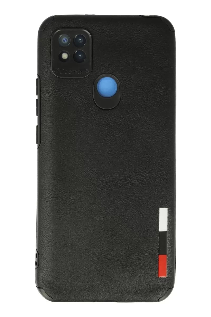 Xiaomi Redmi 9C Kılıf Loop Deri Silikon - Siyah