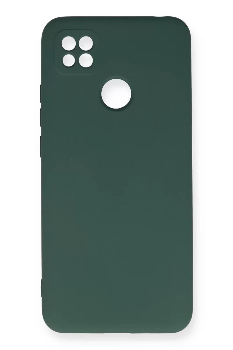 Xiaomi Redmi 9C Kılıf Nano içi Kadife Silikon - Koyu Yeşil