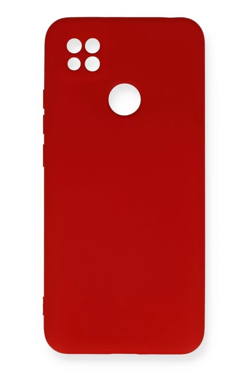 Xiaomi Redmi 9C Kılıf Nano içi Kadife Silikon - Kırmızı