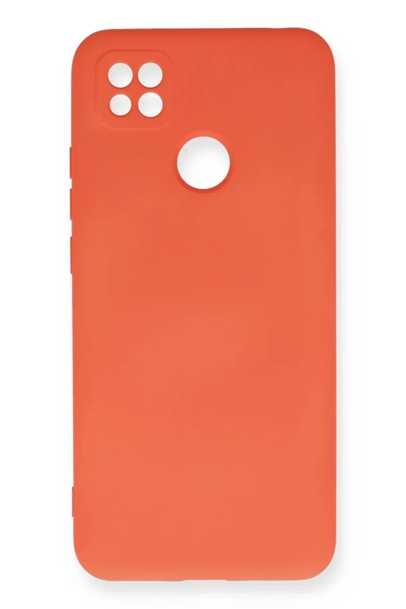Xiaomi Redmi 9C Kılıf Nano içi Kadife Silikon - Turuncu