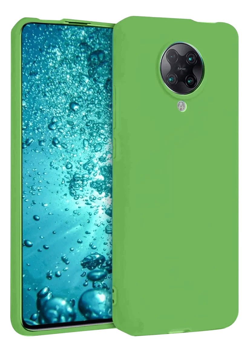 Xiaomi Redmi K30 Pro Kılıf Nano içi Kadife Silikon - Yeşil