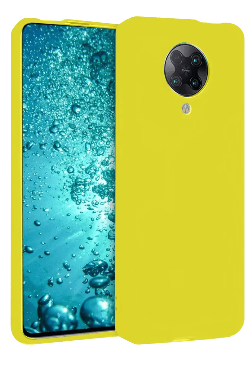 Xiaomi Redmi K30 Pro Kılıf Nano içi Kadife Silikon - Sarı