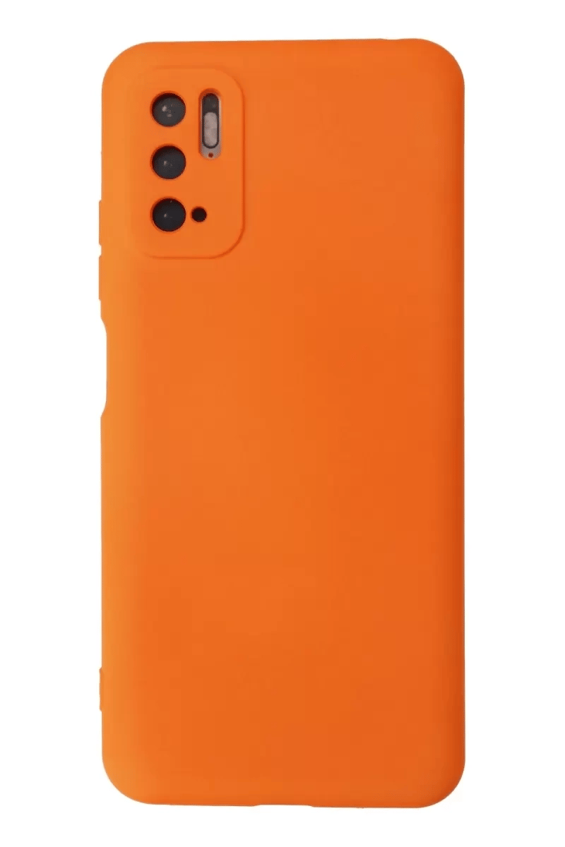 Xiaomi Redmi Note 10 5G Kılıf Nano içi Kadife Silikon - Turuncu