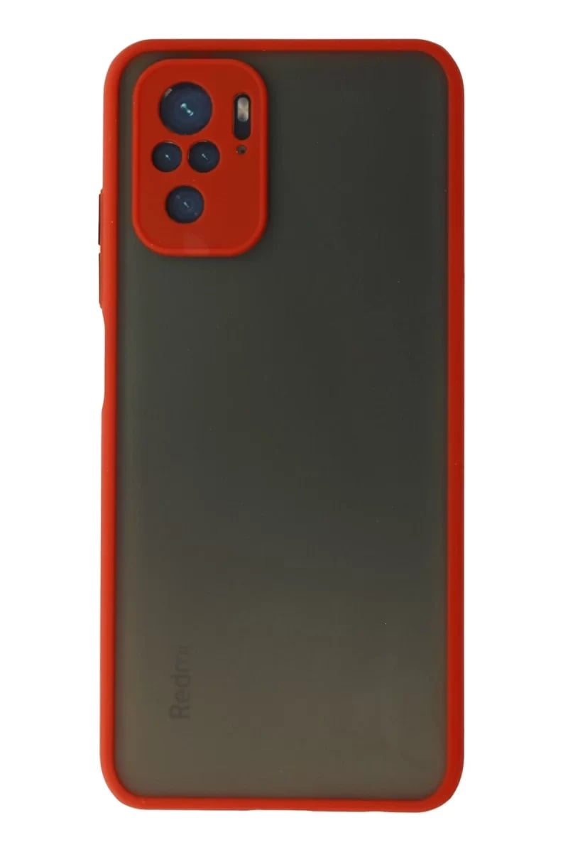 Xiaomi Redmi Note 10 Kılıf Montreal Silikon Kapak - Kırmızı