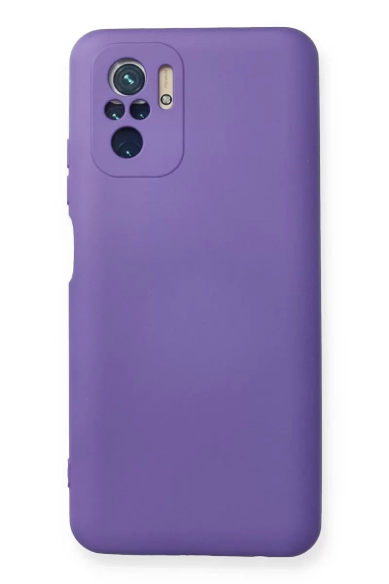 Xiaomi Redmi Note 10 Kılıf Nano içi Kadife Silikon - Mor