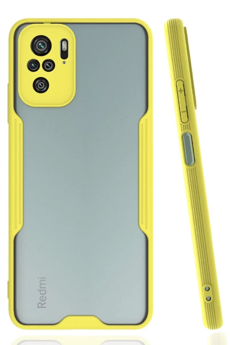Xiaomi Redmi Note 10 Kılıf Platin Silikon - Sarı