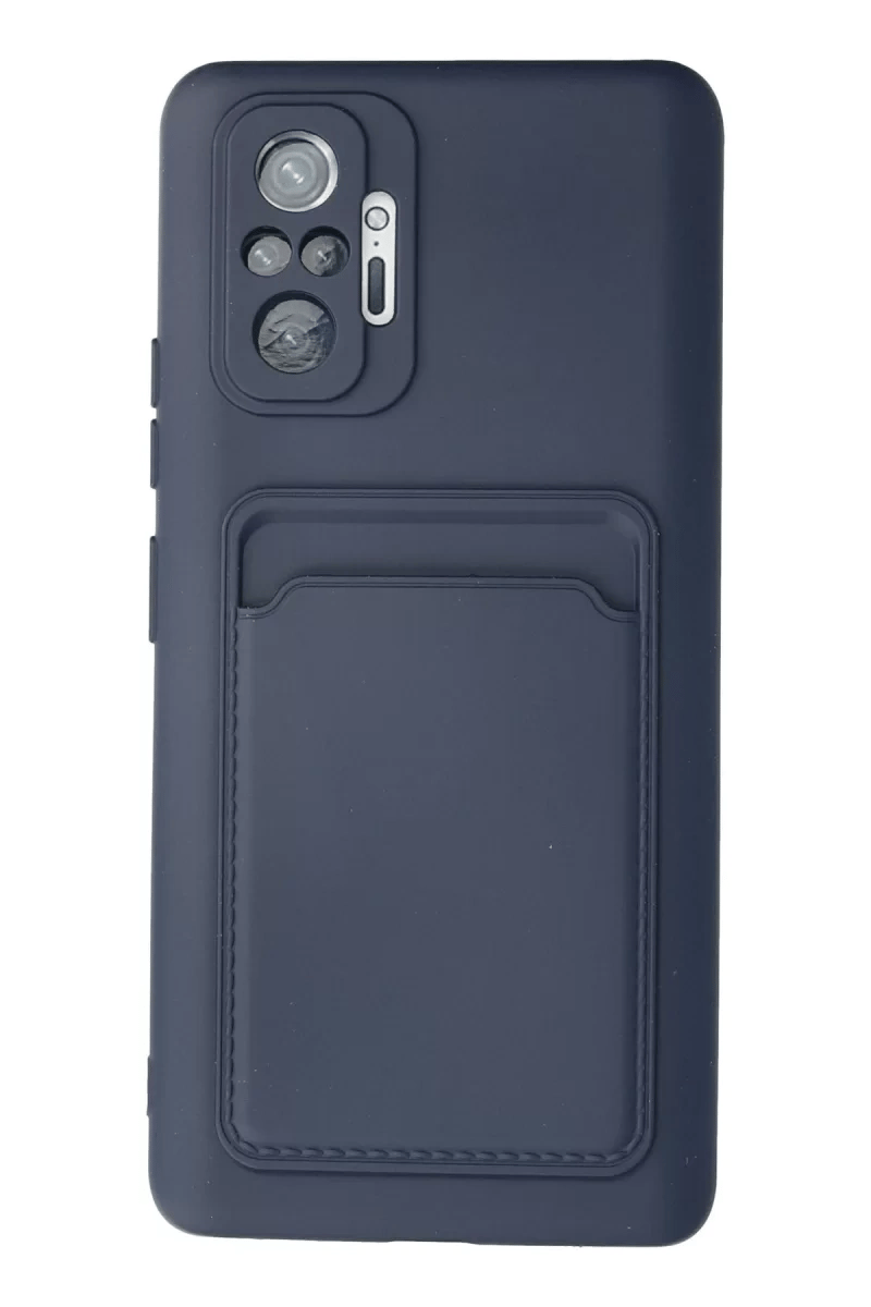 Xiaomi Redmi Note 10 Pro Kılıf Kelvin Kartvizitli Silikon - Lacivert