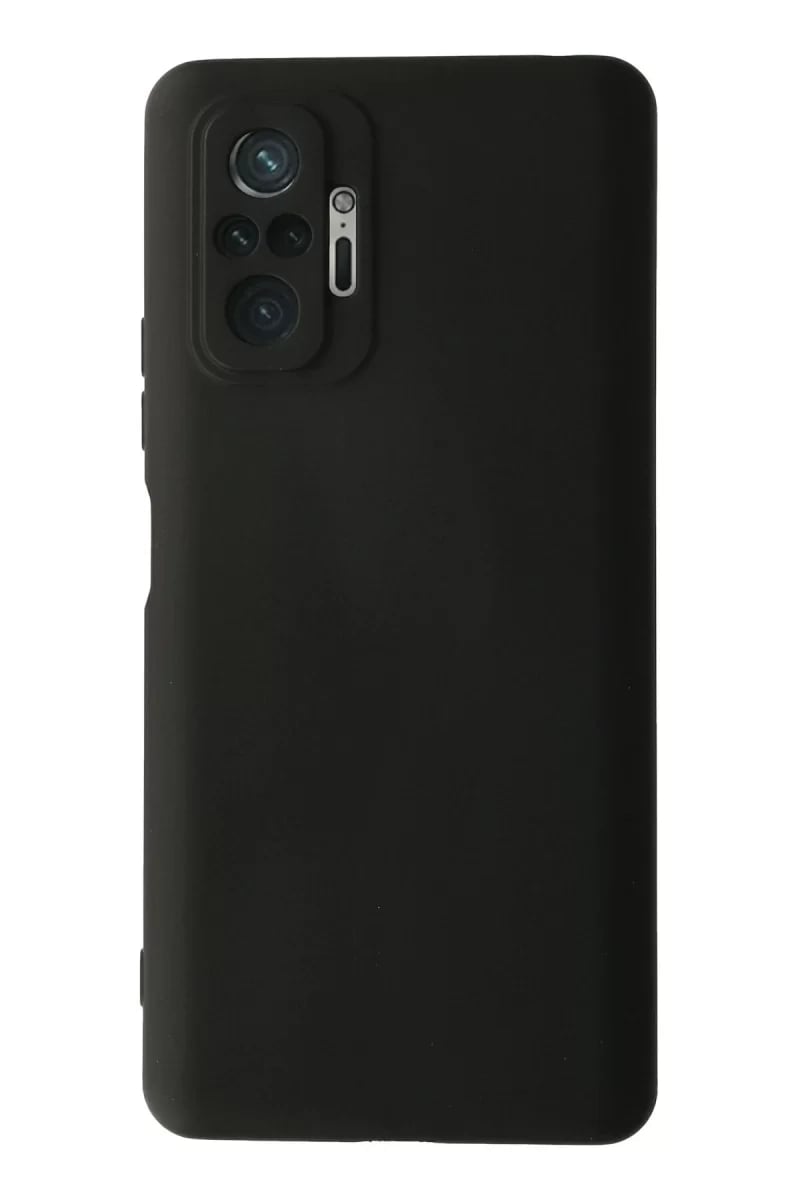 Xiaomi Redmi Note 10 Pro Kılıf Nano içi Kadife Silikon - Siyah