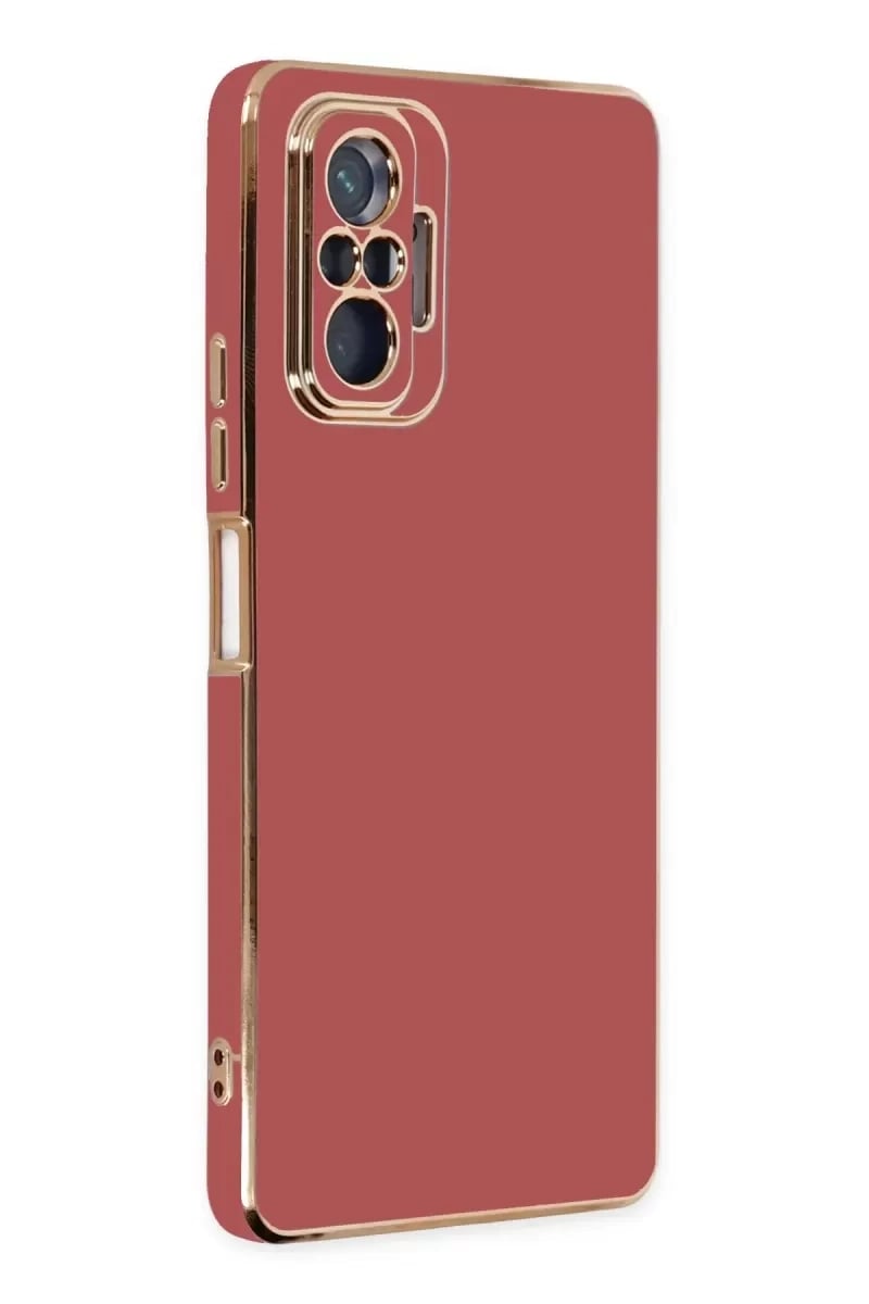 Xiaomi Redmi Note 10 Pro Kılıf Volet Silikon - Kırmızı