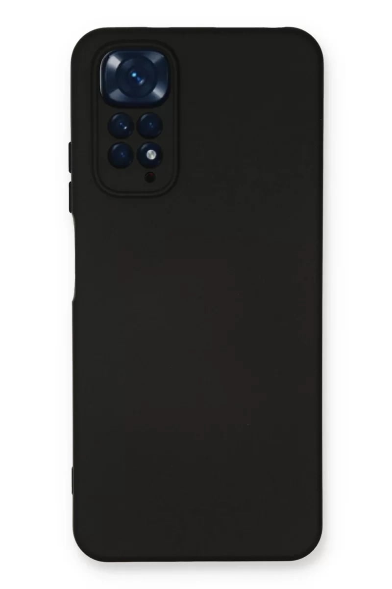 Xiaomi Redmi Note 11 Kılıf Nano içi Kadife Silikon - Siyah