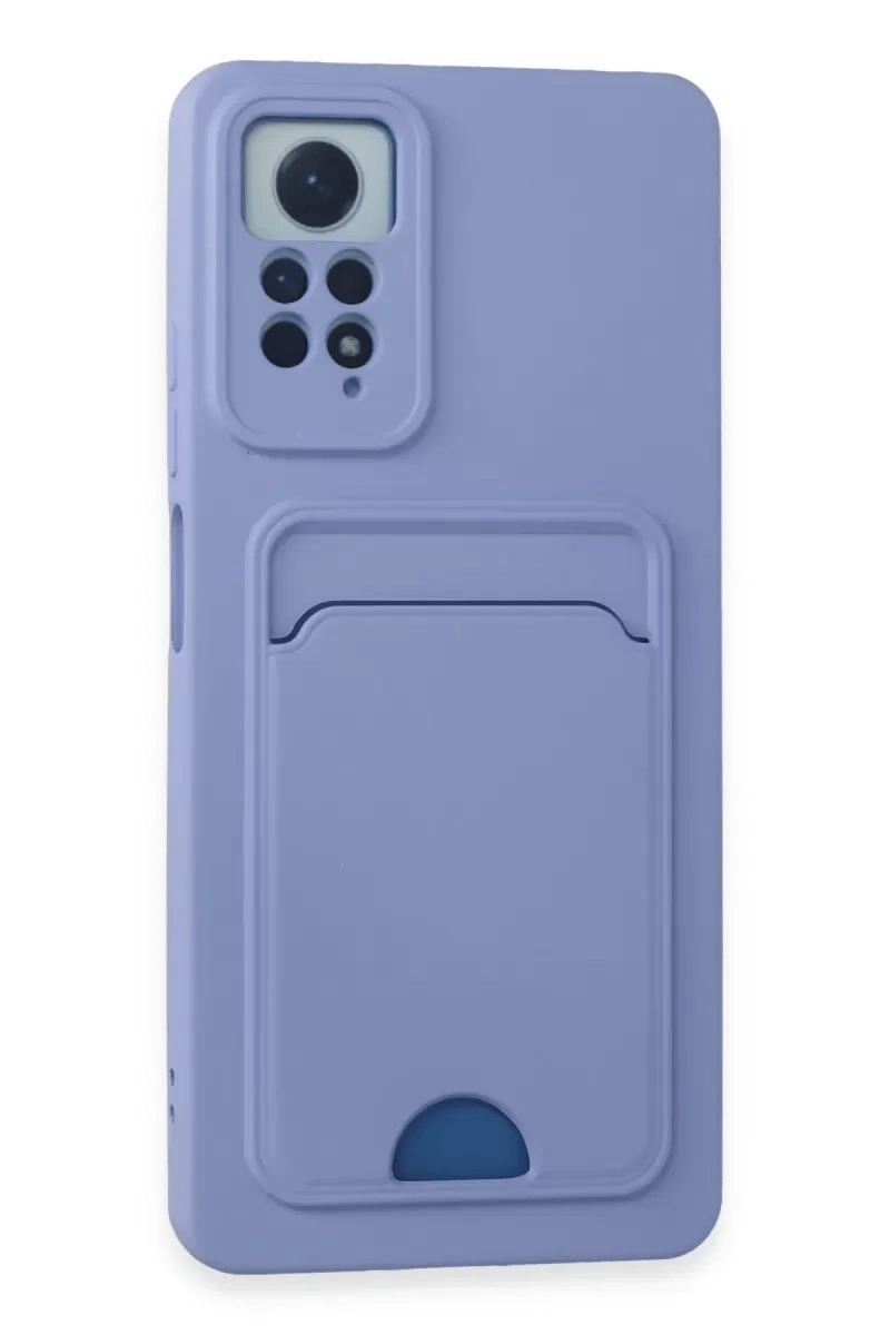 Xiaomi Redmi Note 11 Pro Kılıf Kelvin Kartvizitli Silikon - Lila