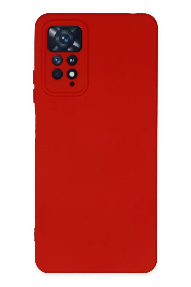 Xiaomi Redmi Note 11 Pro Kılıf Nano içi Kadife Silikon - Kırmızı