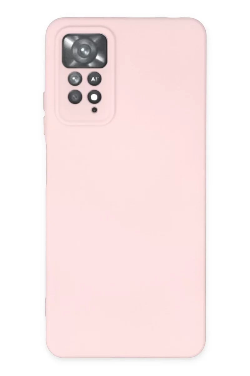 Xiaomi Redmi Note 11 Pro Kılıf Nano içi Kadife Silikon - Pudra