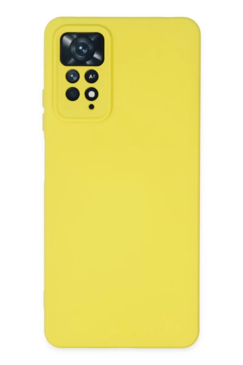 Xiaomi Redmi Note 11 Pro Kılıf Nano içi Kadife Silikon - Sarı