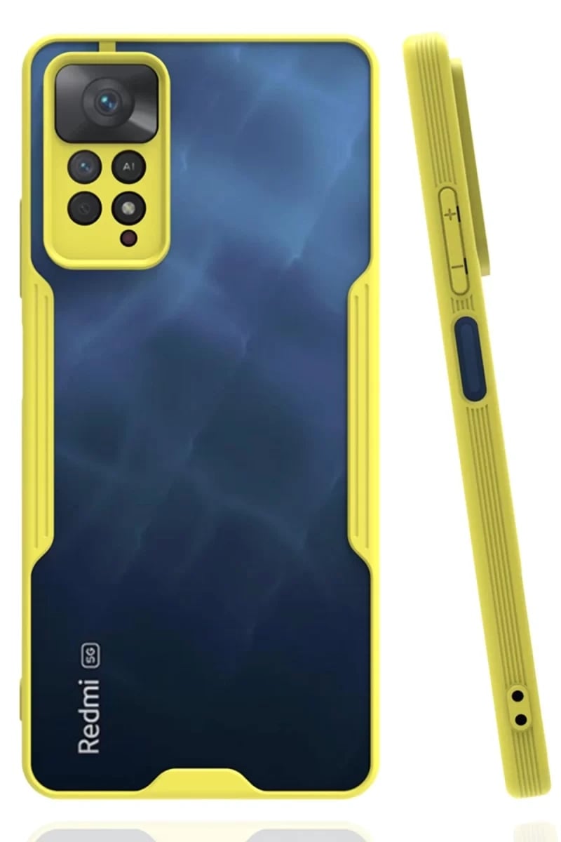 Xiaomi Redmi Note 11 Pro Kılıf Platin Silikon - Sarı