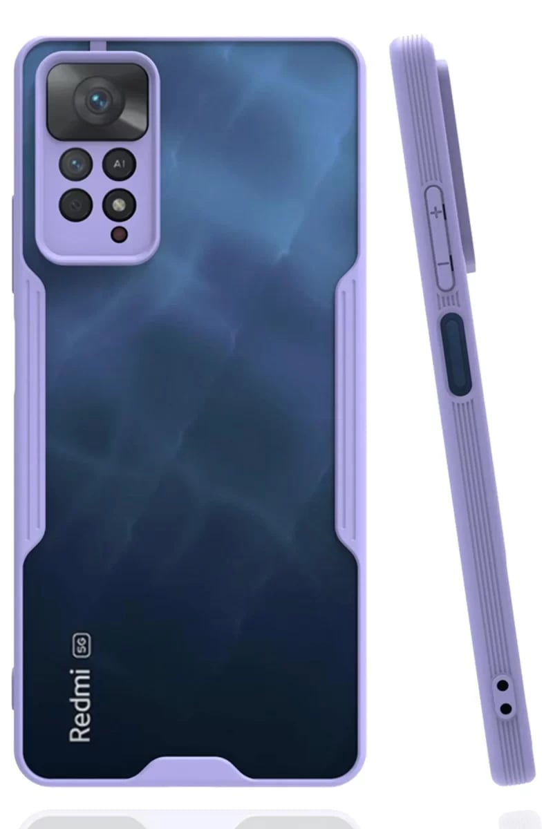 Xiaomi Redmi Note 11 Pro Kılıf Platin Silikon - Lila