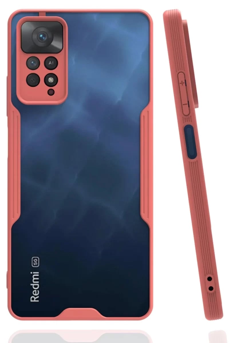 Xiaomi Redmi Note 11 Pro Kılıf Platin Silikon - Pembe