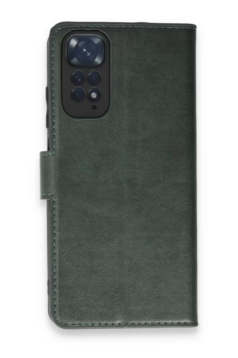 Xiaomi Redmi Note 11 Pro Kılıf Trend S Plus Kapaklı Kılıf - Yeşil