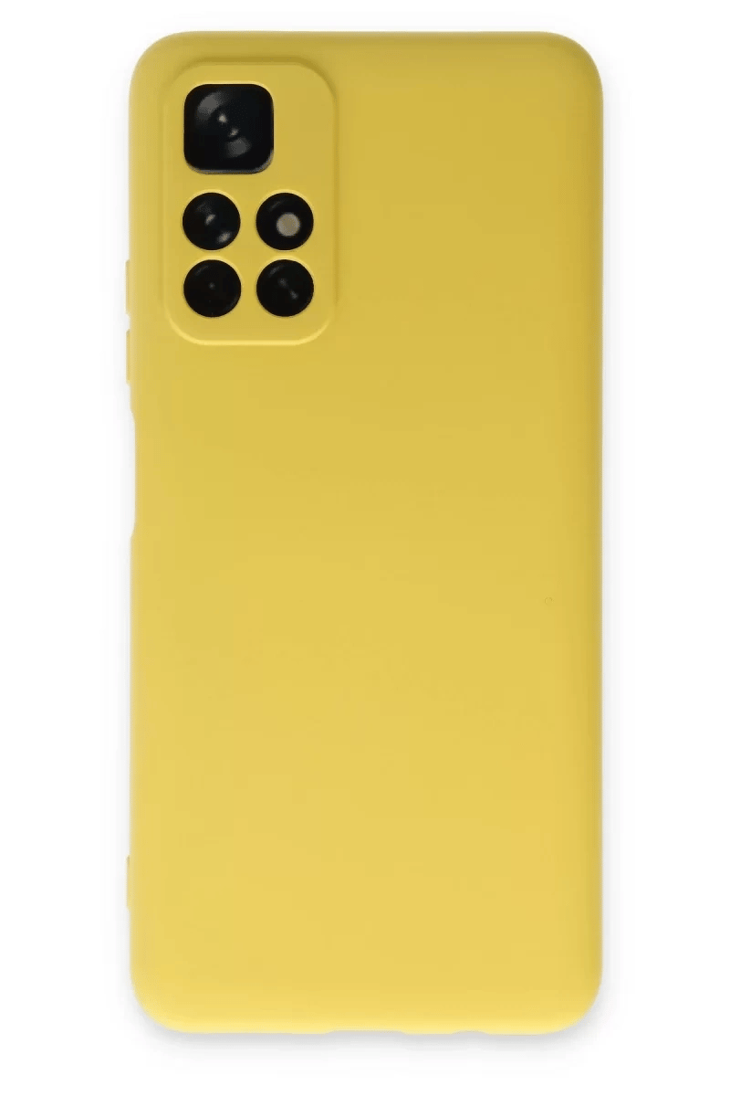 Xiaomi Redmi Note 11T Kılıf Nano içi Kadife Silikon - Sarı