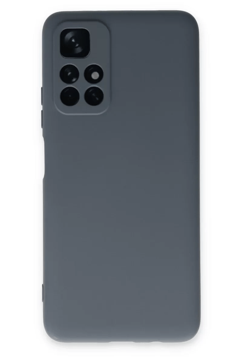 Xiaomi Redmi Note 11T Kılıf Nano içi Kadife Silikon - Gri